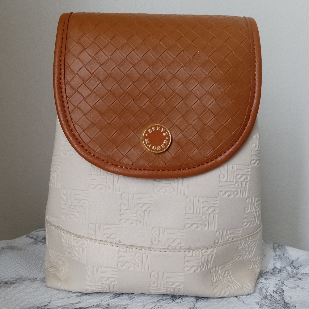 Steve Madden Tan and Cream Women's Bag